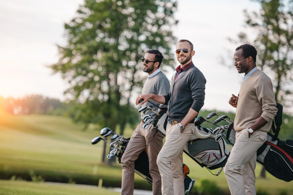 Entrepreneur Golf Club members connecting on the golf course